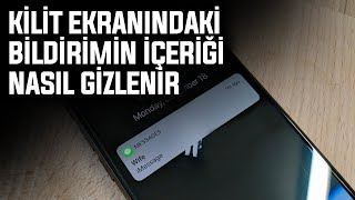 İphone Bildirim İçeri Gizleme  2024 [upl. by Yrevi]