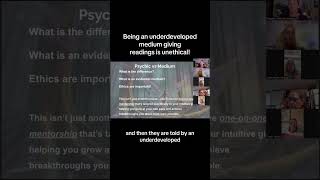 Being an underdeveloped medium and giving readings is unethical PsychicMedium psychic Medium [upl. by Dew83]