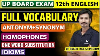 Class 12 English Grammar Full Vocabulary 2024 Board Exam  English Grammar One Word Substitution [upl. by Rothstein]