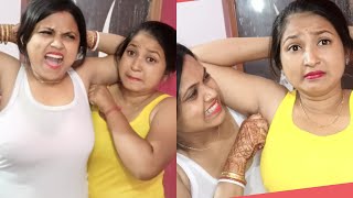 underarm pinching challenge  HappyWithDGFamily [upl. by Gilly]