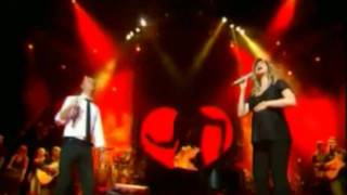 Lara Fabian ft Gigi Dalessio Un cuore malato french and italian 2 videos in 1 [upl. by Merrie]