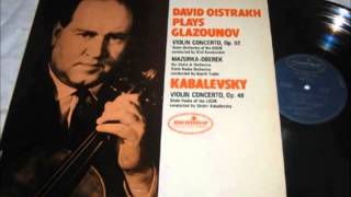 Kabalevsky Violin Concerto  David Oistrakh [upl. by Jose169]