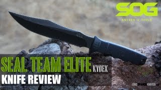 SOG Seal Team Elite with Kydex Sheath  OsoGrandeKnives [upl. by Eenar]