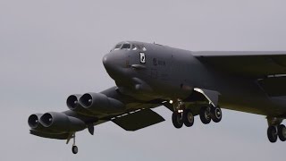 B52H Stratofortress at RAF Fairford 14th June 2015 [upl. by Balch]