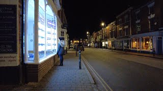 A Nighttime Walk Around Pershore Town amp Abbey Worcestershire UK 22nd November 2024 walking 4k [upl. by Pressman]