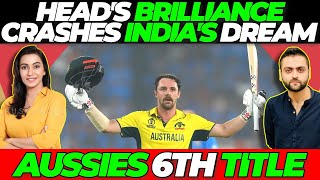 Travis Head Labuschagne gives Australia their 6th ODI WORLD CUP  India vs Australia [upl. by Meehan]