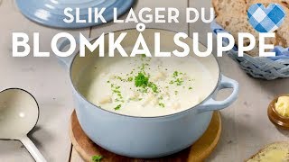 Hjemmelaget blomkålsuppe med bacon  slik lager du det  TINE Kjøkken [upl. by Apgar]