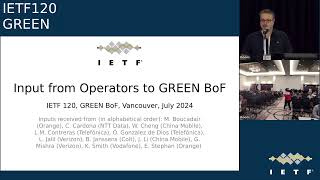 IETF 120 Getting Ready for EnergyEfficient Networking GREEN 20240724 2000 [upl. by Lecroy]