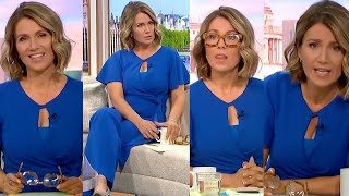 Susanna Reid Cleavage in Blue Dress  Good Morning Britain 16102024 [upl. by Keary]