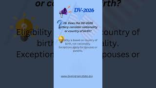 Electronic Diversity Visa Program DV 2026 DV2026 dv2026 39 [upl. by Joashus]