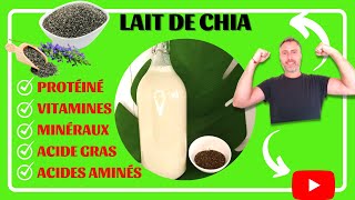 🥛 comment faire du LAIT DE CHIA  Tout savoir sur les BIENFAITS des GRAINES DE CHIA pour la SANTÉ [upl. by Haimorej]