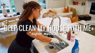 DEEP CLEAN MY HOUSE WITH ME  extreme cleaning motivation to get up amp clean [upl. by Pelletier]