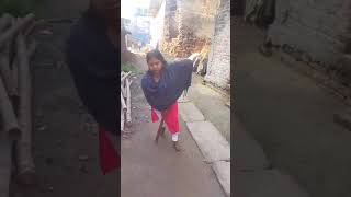 short video handicapped girl video please guys support her 🙏 ❤️ ♥️ 💜 💕 [upl. by Anaerdna147]