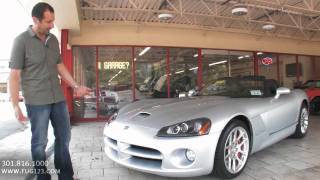 2004 Dodge Viper SRT10 Roadster for sale Flemings with test drive walk through video [upl. by Nnyleimaj]