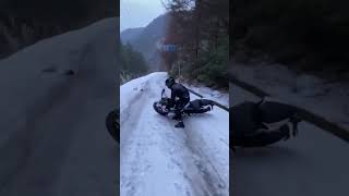 Motorbike Rider’s Slow but Scary Descent [upl. by Suchta]