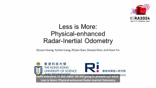 Less is More Physicalenhanced RadarInertial Odometry [upl. by Bennir337]