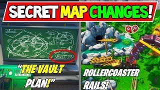 NEW FORTNITE SECRET MAP CHANGES V850 quotTHE VAULTquot  quotSECRET BUNKERSquot Season 8 Storyline  Events [upl. by Orly]