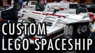 LEGO Vengeful Spirit Spaceship  Brickworld Chicago 2016 [upl. by Lanctot314]