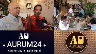 Aurum24kitchencafe amp bake world inaugurated by Sanjay Thumma G16 Media [upl. by Elrebma]