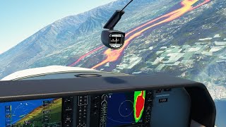 La PALMA  Las Canarias  GCLA 🇪🇸 SIMWINGS  C182T  VOLCANO ON FLIGHTSIMTO [upl. by Nomae]