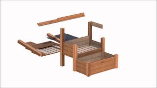 Birdies Heritage Range Tiered Bed Kit Assembly [upl. by Potts]