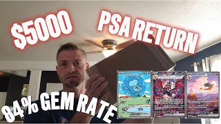 5000 PSA RETURN  84 GEM RATE 50 Cards [upl. by September168]