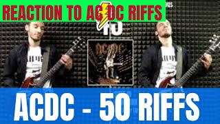 Hip Hop Head Reacts To quot50 ACDC RIFFSquot REACTION Three Spaces Added  YouTube Blocking Vids Again [upl. by Odille]