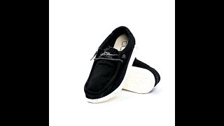 Hey Dude Shoes  360° Wally Washed Black [upl. by Anitsihc]