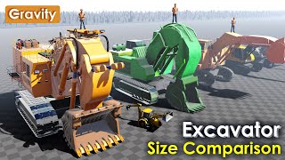 Excavator Size Comparison [upl. by Englebert]