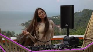 XeniaDiamond  Live  Apple Bar Koh Phangan  Melodic Techno amp Progressive House DJ Mix [upl. by Yornek]