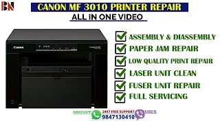 Canon MF 3010 Printer Repair With All Problem Solution In One Video  StepWise Full Video In Nepali [upl. by Maillliw]