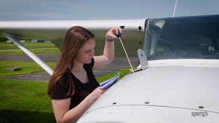 How to preflight the exterior of a Cessna 172  Sportys Private Pilot Flight Training Tips [upl. by Saunders]