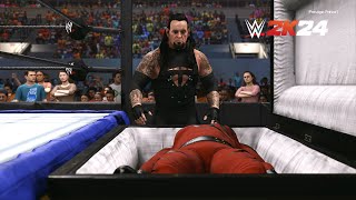 WWE 2K24  Masked Kane Vs Ministry Undertaker CASKET MATCH PS5 [upl. by Ushijima]