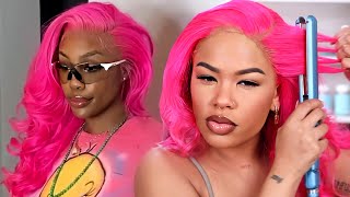 YALL THOUGHT I WAS DONE LOL WATCH ME RECREATE  SZA HOT PINK HAIR  Arnellarmon [upl. by Ataliah]