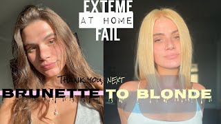 Bleaching my hair at home FAIL  Brunette to Blonde [upl. by Goar]