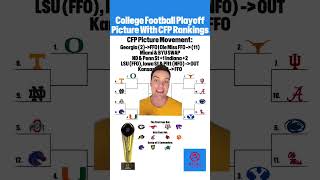 Here is how Week 10 changed the CFP Picture between the College Football Playoff Committee’s Top 25 [upl. by Auqinet]