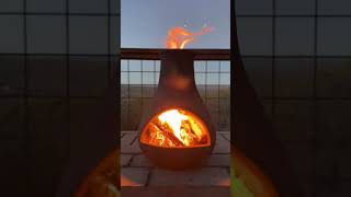 🔥 Clay chiminea cracks 🔥 [upl. by Alleirbag73]