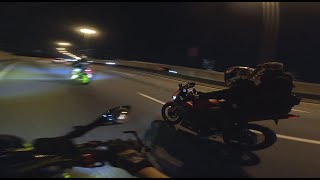 Yamaha R25 V2 with 2 Benelli TNT249se  USANA Deliveries  Night Ride with friends in Malaysia [upl. by Nyleikcaj]