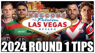 NRL In Vegas 2024  Round 1 Tips and Predictions [upl. by Lynette]