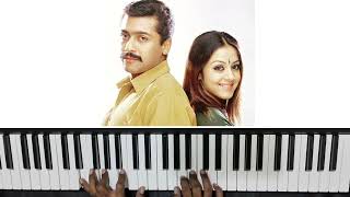 Ondra Renda Aasaigal song piano cover  kaka kaka  Harris Jayaraj  Aravind piano [upl. by Lleira]