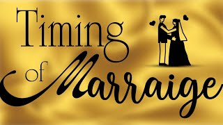 Timing of Marriage in Astrology [upl. by Snider648]