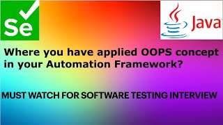 Where you have applied OOPS concept in your Automation Framework [upl. by Dacie]