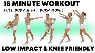 15 Minute Full Body Workout 🔥 Low Impact NO JUMPING Fat Burning Cardio [upl. by Schifra213]