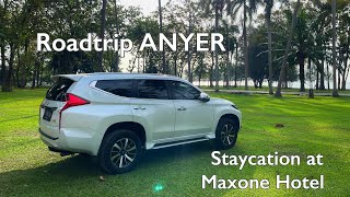 ROADTRIP Pantai ANYER  Staycation  Maxone Hotel Anyer [upl. by Arly702]