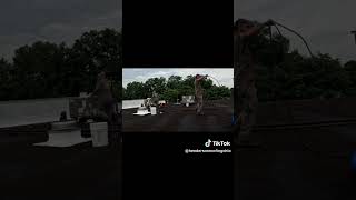 Sherwin Williams Commercial Roof Coating fypyoutube rooflife roofinglife roofing [upl. by Neltiak]