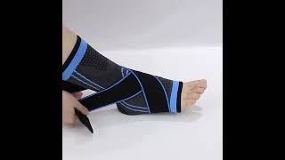 Sports Ankle Brace Sleeve Foot Compression Ankle Support Brace with factory price [upl. by Anihcak]