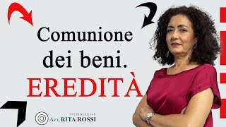 Leredità tra coniugi in comunione dei beni [upl. by Eenafit]