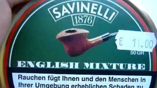 Savinelli  English mixture pipe tobacco [upl. by Ylro]