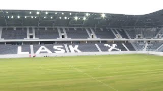 Stadiontour LASK zeigt neues “Wohnzimmer” [upl. by Aerdna]