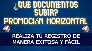 CODEEF ¿QUÉ DOCUMENTOS SUBIR PARA TÚ REGISTRO EN LA PROMOCIÓN HORIZONTAL EN EL ESTADO DE PUEBLA [upl. by Roskes]